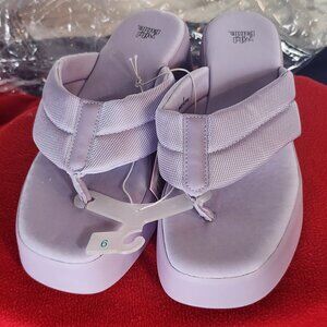 Wild Fable Lavender Fabric Upper Memory Foam Platform Angela Dress Sandal Size 9